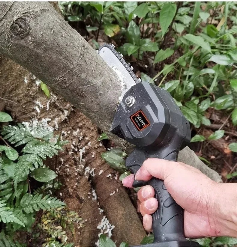 🔥Mini Motosierra Portatil Con Dos Batería⚡🪚
